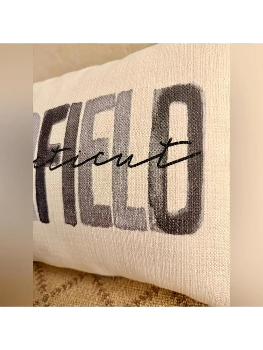 Fairfield rectangular stuffed bed couch pillow cushion NWOT